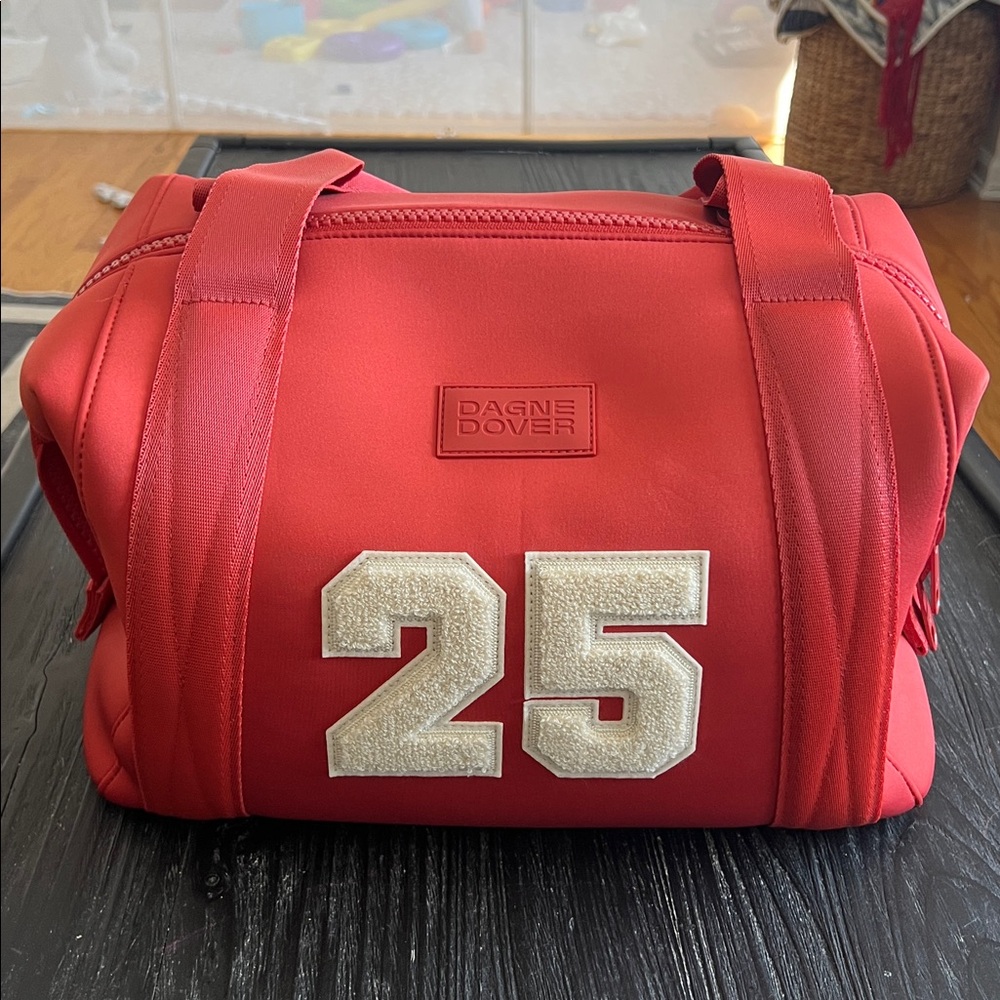 NWT Dagne Dover Medium Landon Carryall in Ltd Edition Rhubarb - Picture 8 of 10